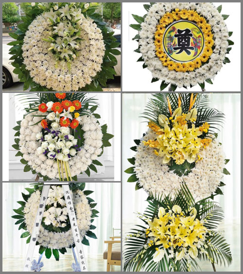 湖北武汉市新洲区凤凰镇朱伍峰村花圈速递