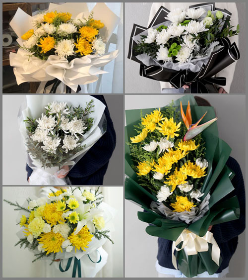 湖北武汉市新洲区凤凰镇朱伍峰村白事花束代送